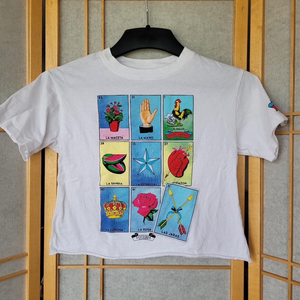 Loteria crop top xs